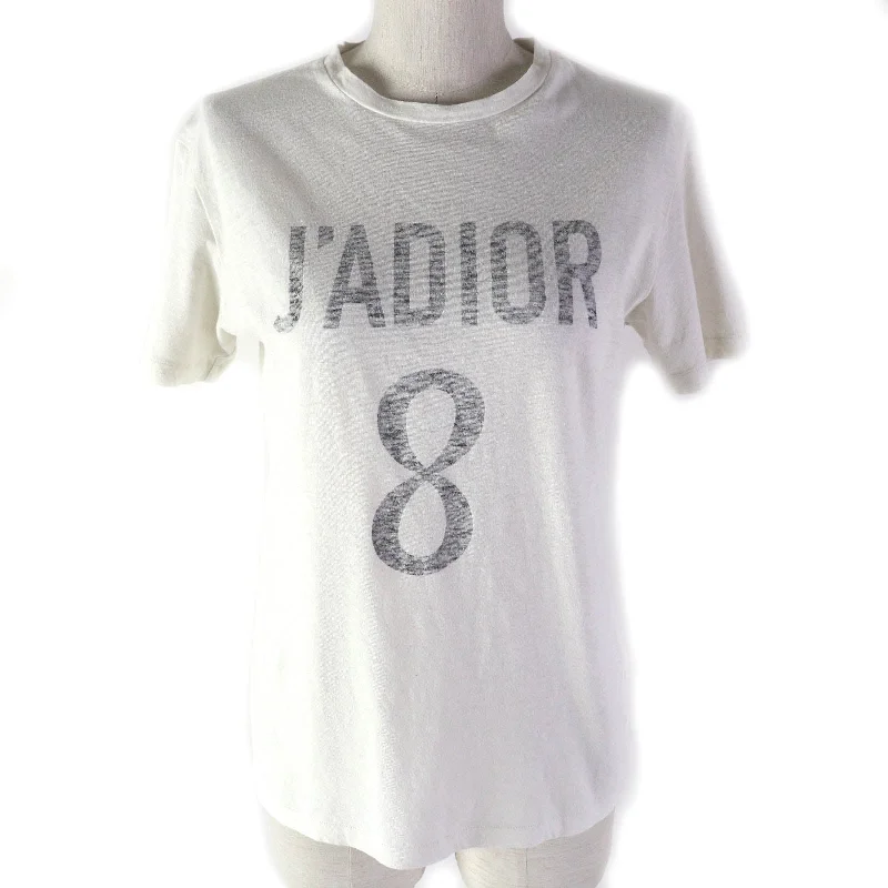 Christian Dior Short sleeve T-shirt cotton White gray XS