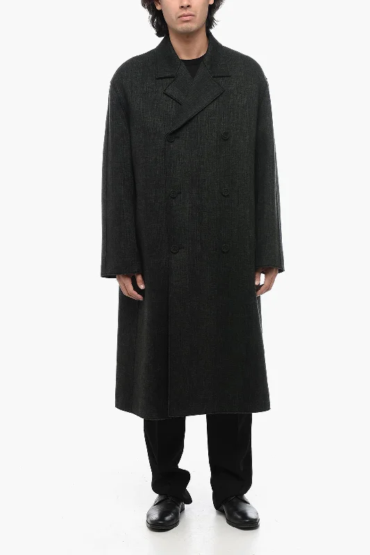 Dior Unlined Double-Breasted Wool Coat