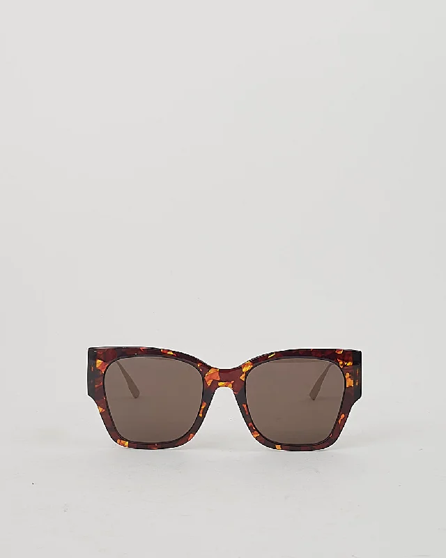 Dior Brown Tortoise 30Montaigne Oversized Sunglasses