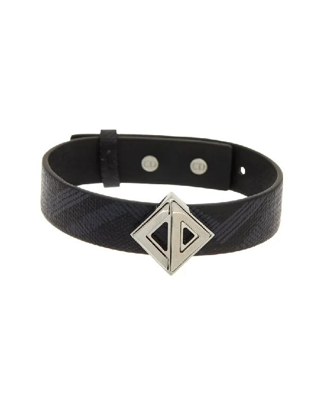 Dior CD Signature Leather Bracelet