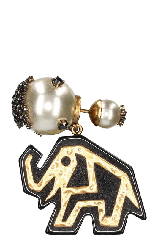 CHRISTIAN DIOR Single Earring Elephant