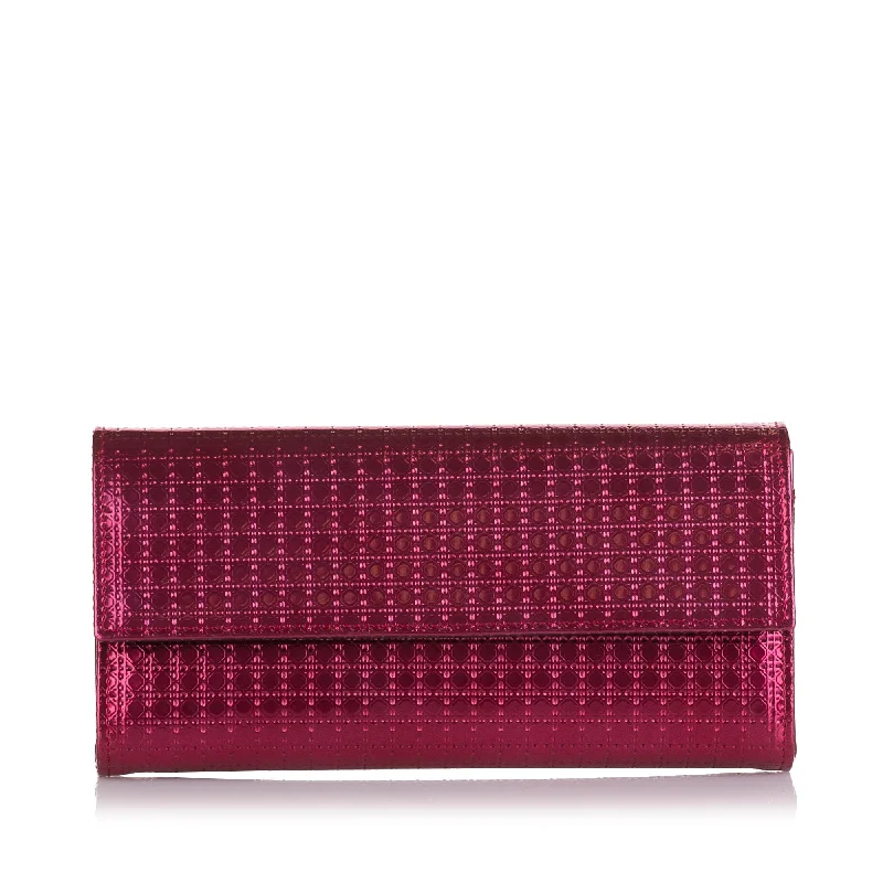 Dior Lady Dior Croisiere Wallet On Chain Pink Micro Cannage