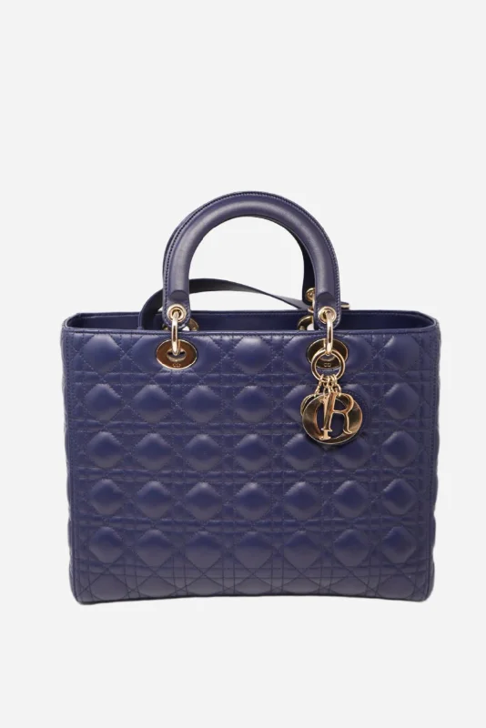 Dior Large Lady Dior Bag Lambskin 2018(Retail $9,000)