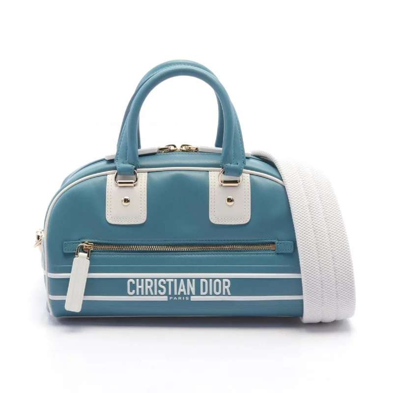 Christian Dior Dior handbag bag leather ladies green white