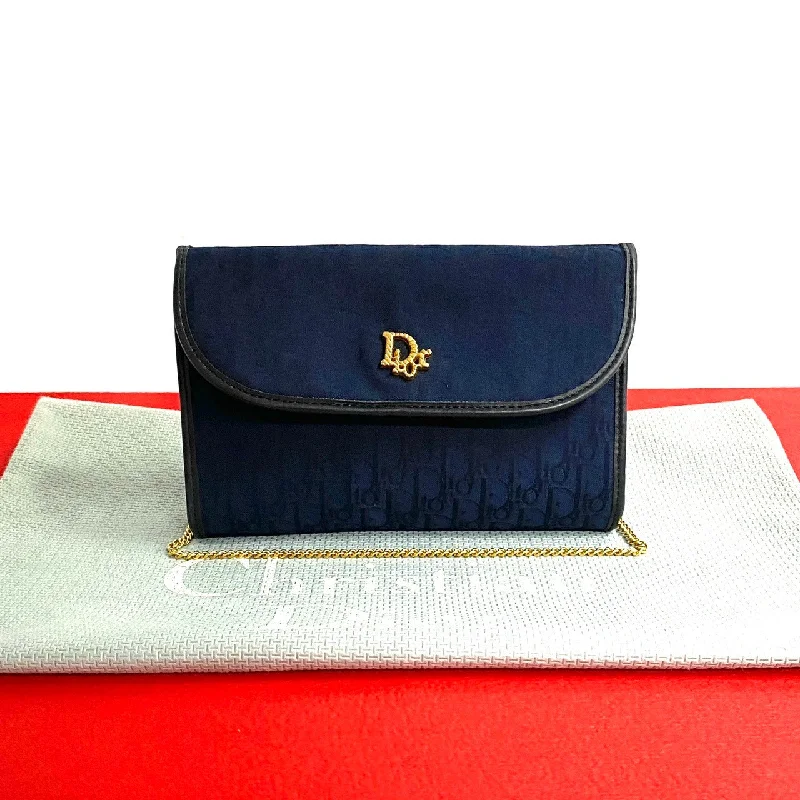 Dior Trotter Canvas Leather Shoulder Bag