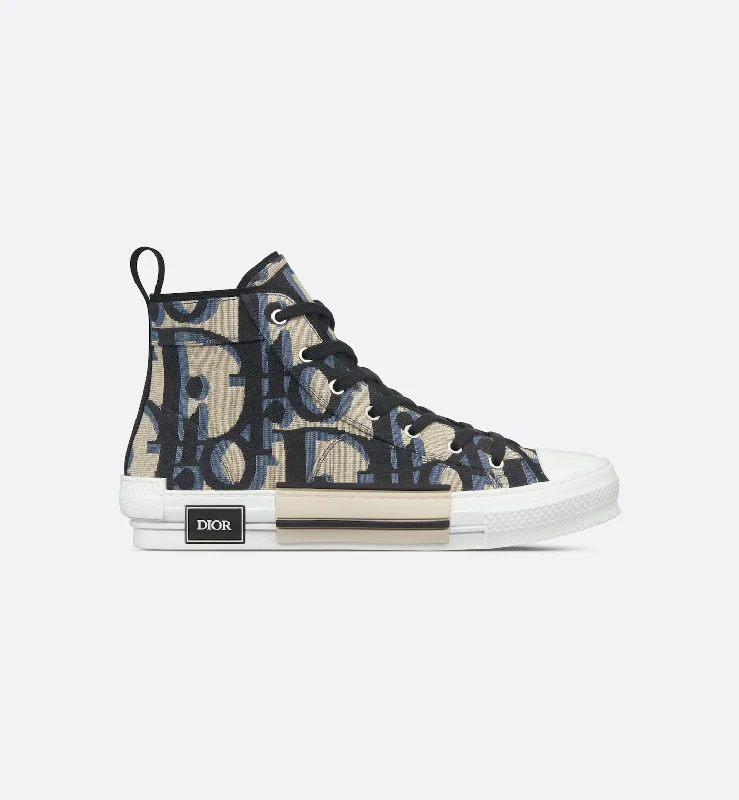 B23 High-Top Sneaker
Beige and Black Maxi Dior Oblique Jacquard