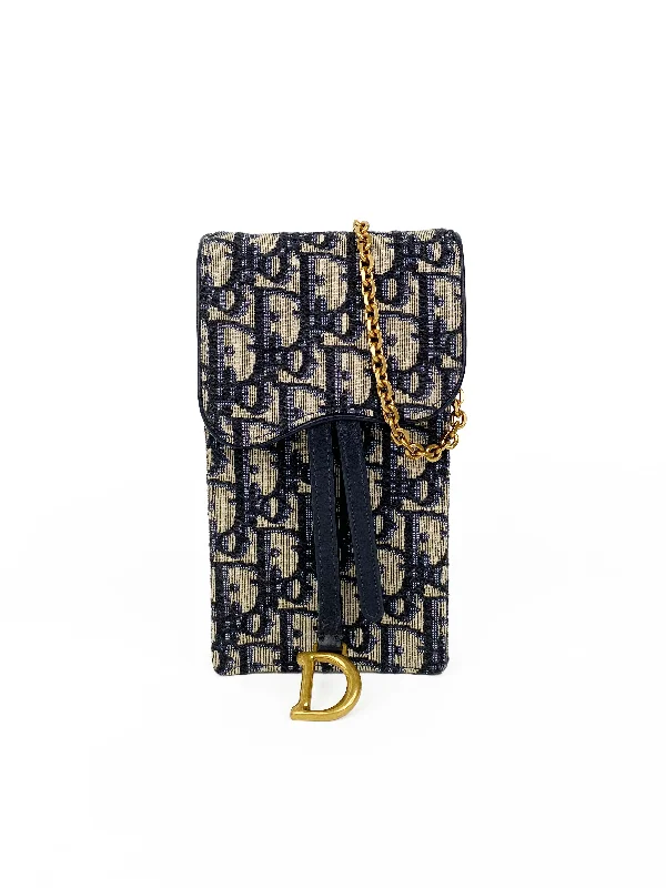 Dior Oblique Vertical Saddle Pouch