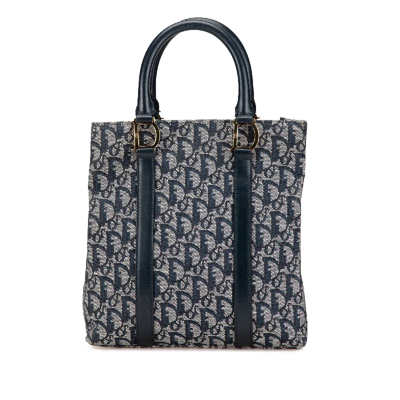 Blue Dior Oblique Trotter Tote