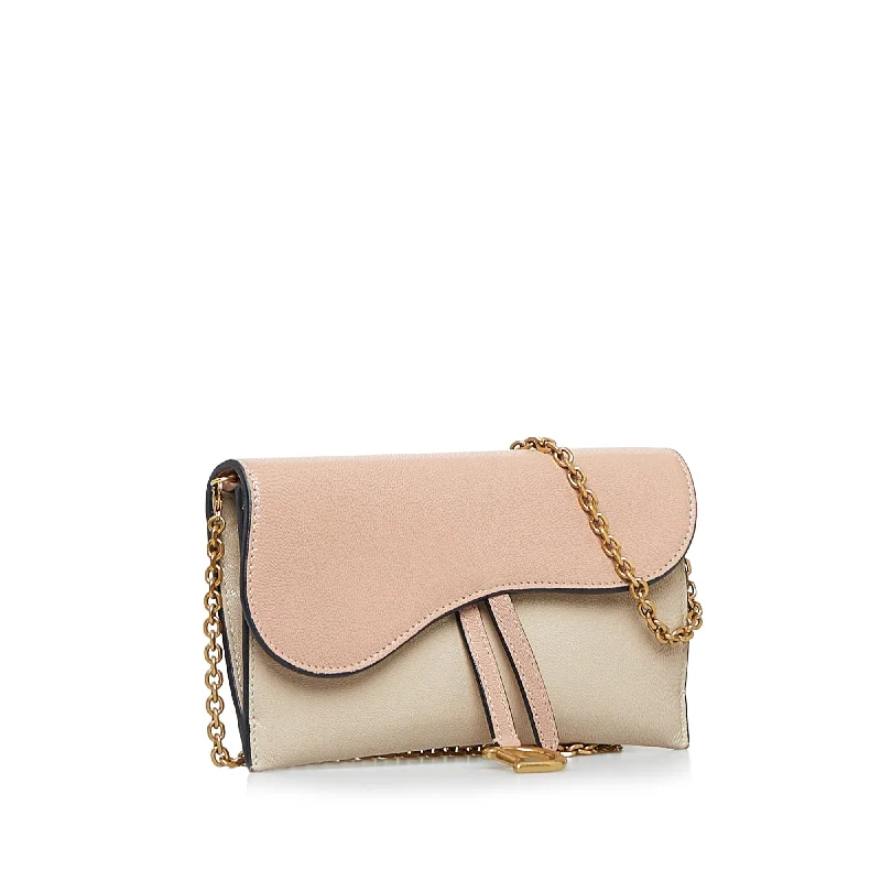 DIOR Saddle Wallet On Chain Crossbody Bag