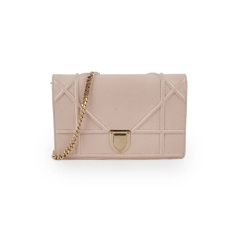 Christian Dior Diorama Wallet On Chain Pink