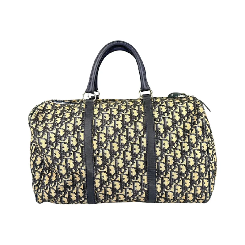 DIOR MONOGRAM CANVAS VINTAGE BOSTON DUFFLE BAG - CLASSIC 8102-E