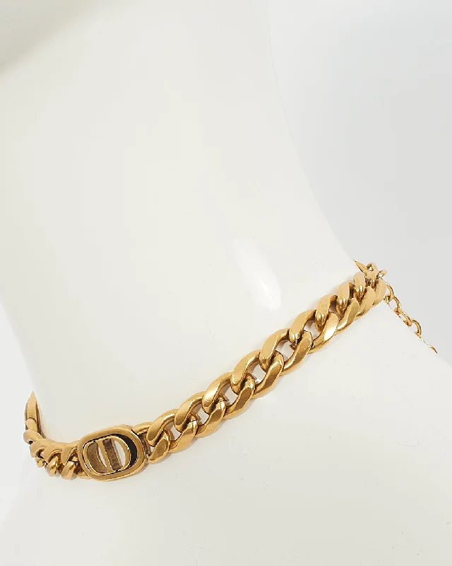 Dior Antique Gold 30 Montaigne Choker Necklace