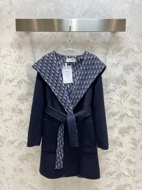 Luxury Christian Dior  Wrap Coat 007