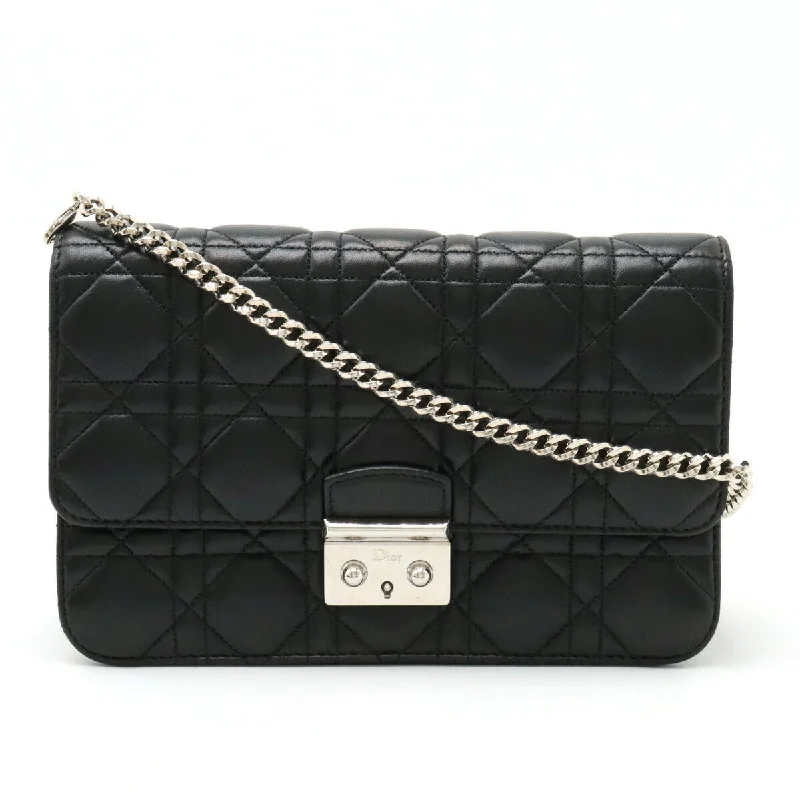 Dior Miss Dior Cannage Chain Wallet Clutch Bag