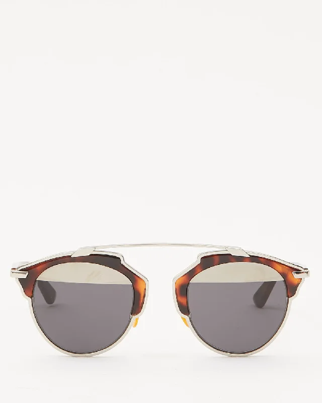 Dior Brown/ Silver So Real Sunglasses