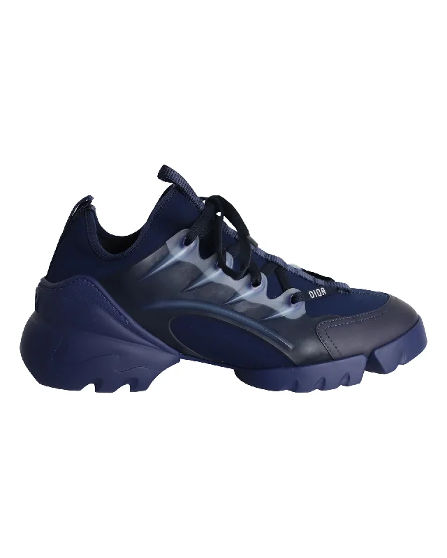 Dior D-Connect Sneakers in Navy Blue Neoprene