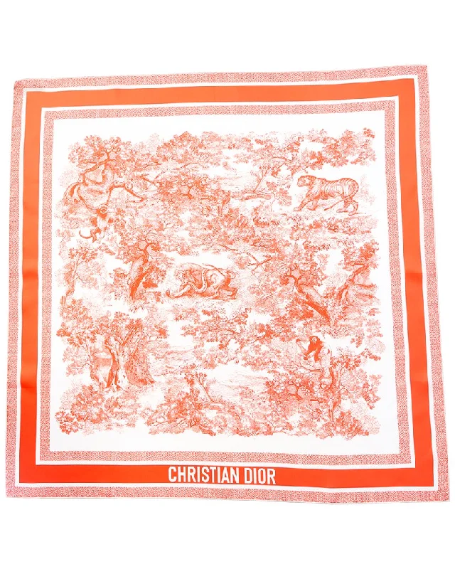 Dior Toile de Jouy Silk Scarf