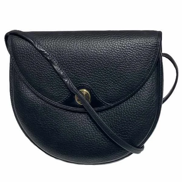 Dior Black Leather Shoulder Bag Clutch