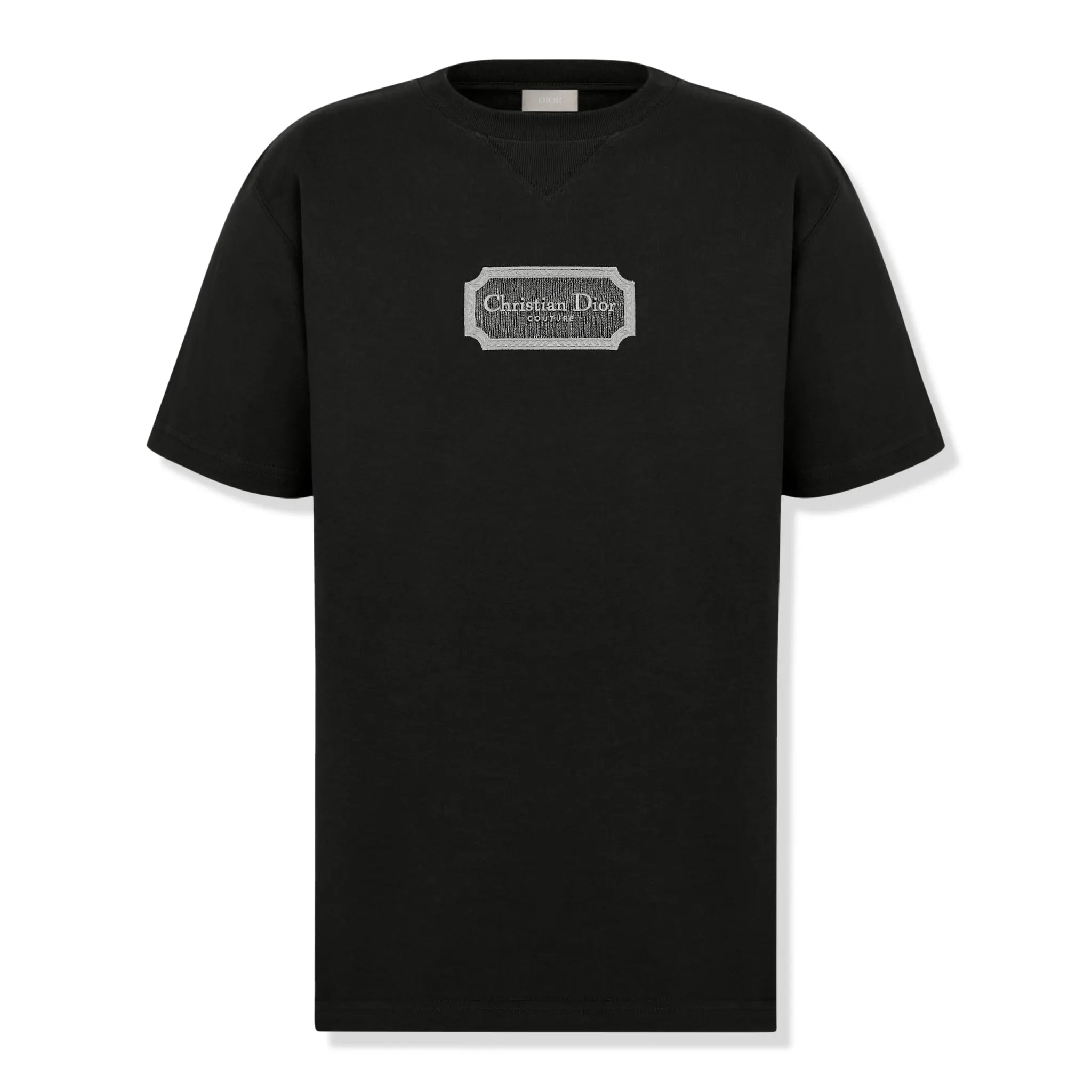 Dior Couture Relaxed Fit Cotton Black T Shirt