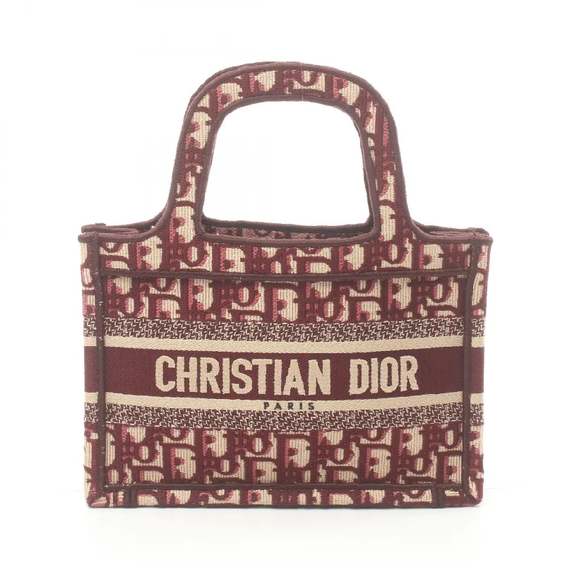 Dior Canvas Book Tote Mini Handbag