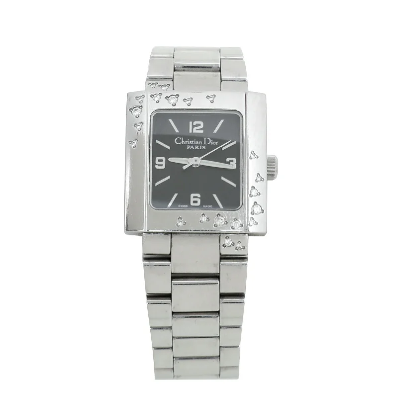 Christian Dior Stainless Steel Diamond Riva 24.5mm Watch