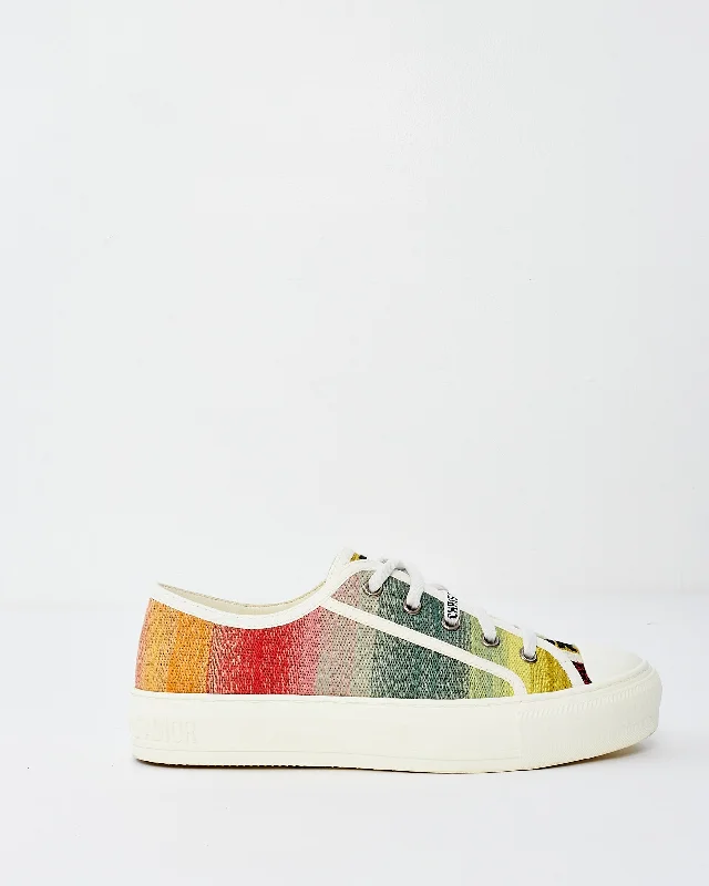 Dior Walk'N'Dior Multicolor Canvas Sneaker - 37