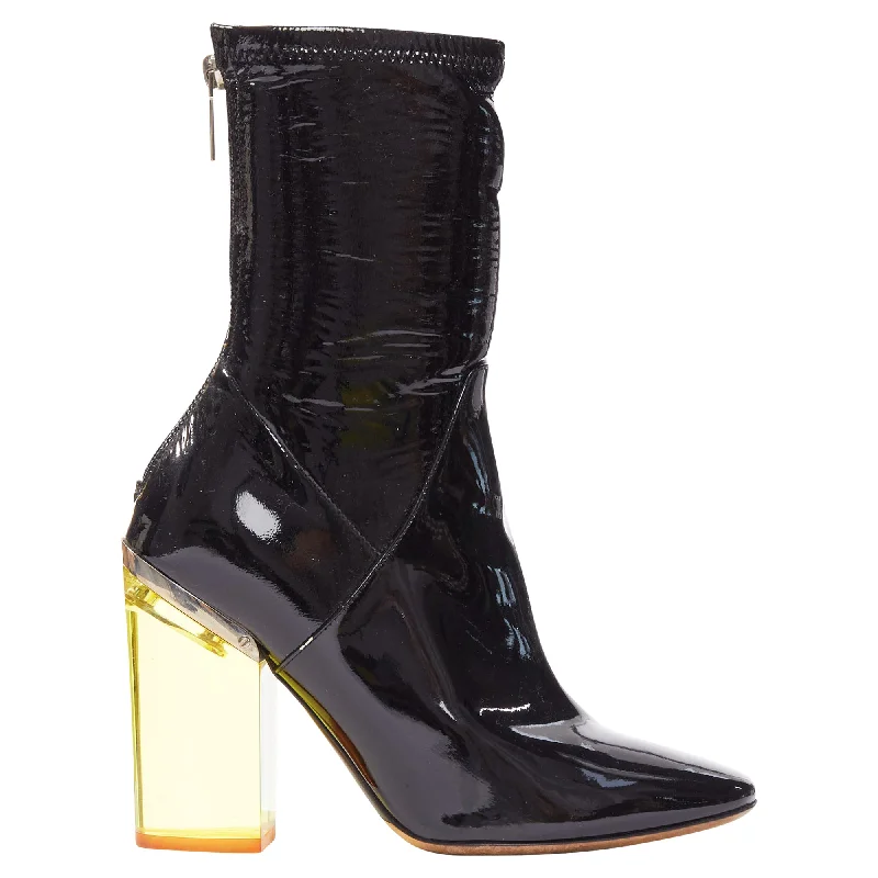 Dior Raf Simons Patent Lucite Boots