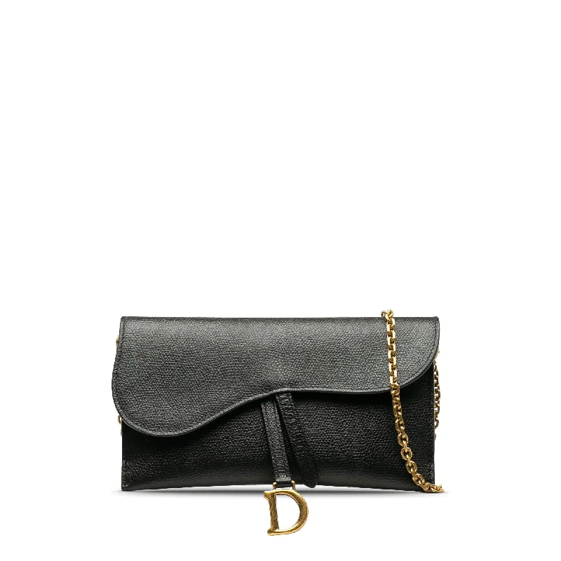 Dior Leather Saddle Wallet On Chain (SHG-i9ZAJm)