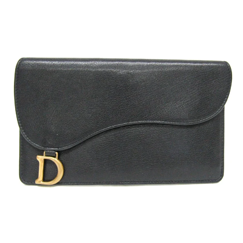 Dior Saddle  Leather Wallet  (Pre-Owned)