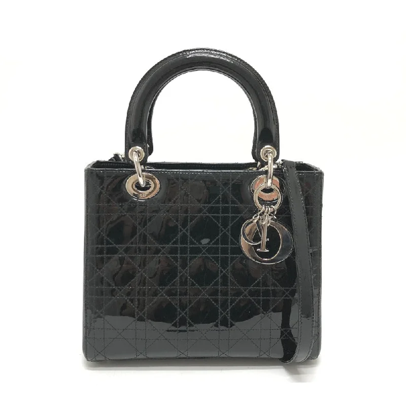 Dior Handbag enamel black Canage Lady Dior