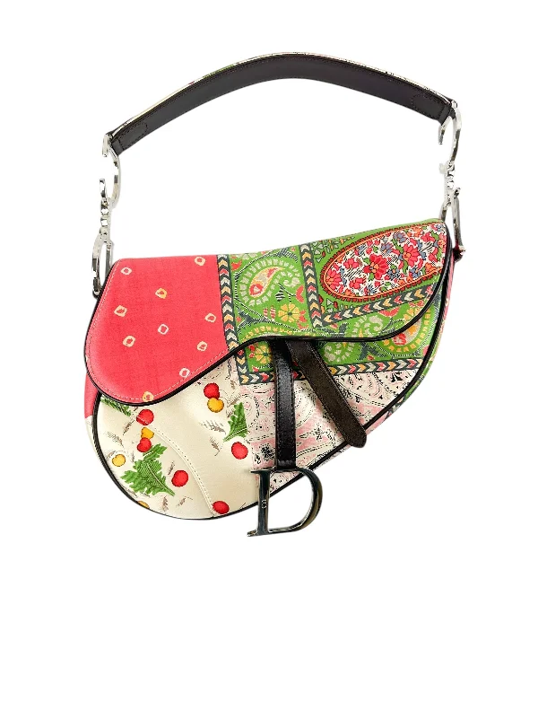 Christian Dior Multi Satin Saddle Bag