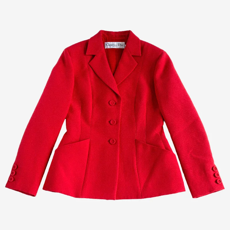 DIOR - RED BAR JACKET SIZE 34 FR