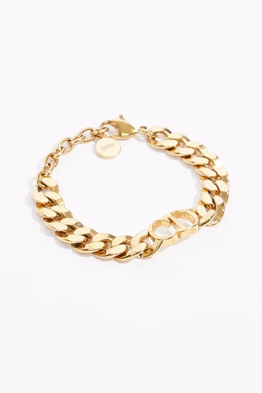 Christian Dior Womens Danseuse Etoile Bracelet Gold Finish