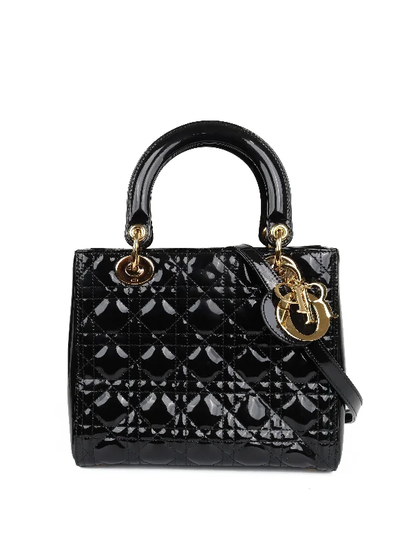 Dior Medium Black Lady Dior Bag