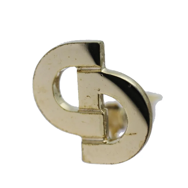 CHRISTIAN DIOR Earring Gold Auth am6078