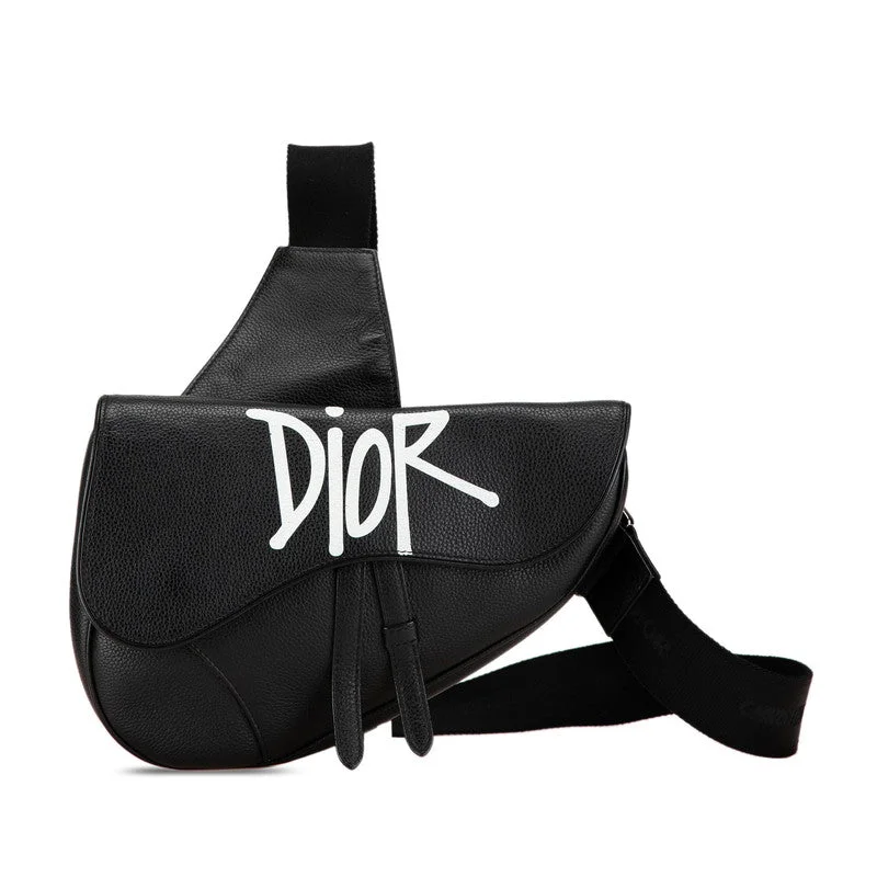 Dior Saddle Bag Black Calf Leather