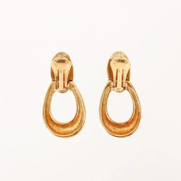 DIOR Oval Swing Earrings