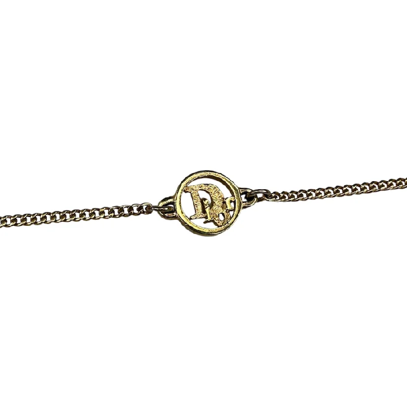 DIOR OBLIQUE LOGO CIRCLE PENDANT BRACELET