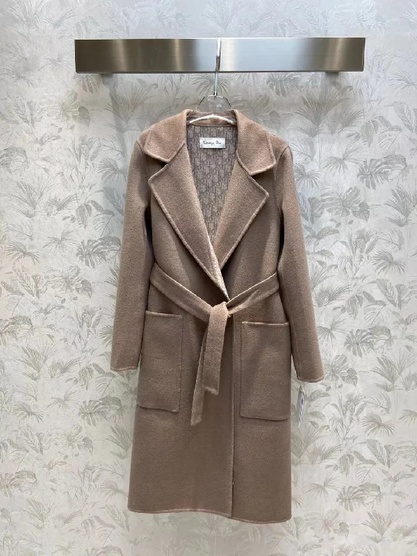 Luxury Christian Dior  Wrap Coat 011