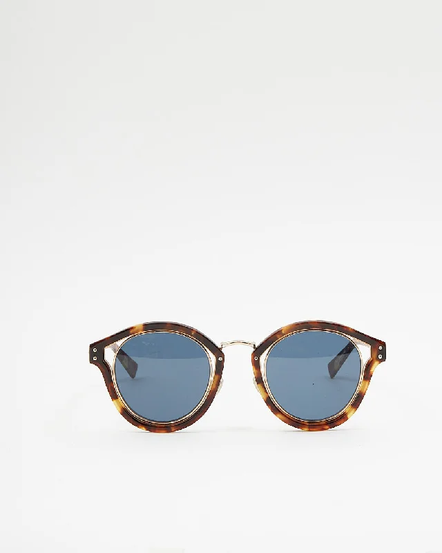 Dior Brown Tortoise Dior Elliptic Sunglasses