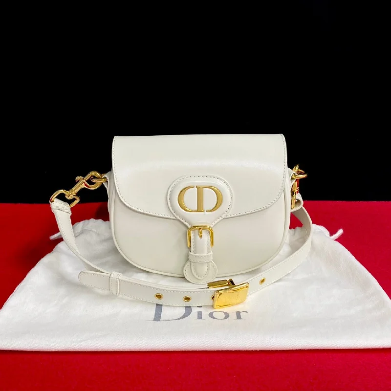 Dior Shoulder Bag Box scarf white bobby small